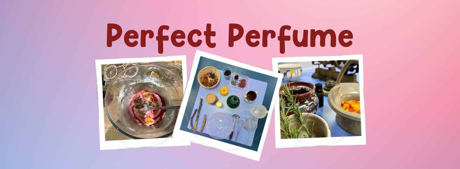 authentic play class for children where we create our very own perfumes and potions